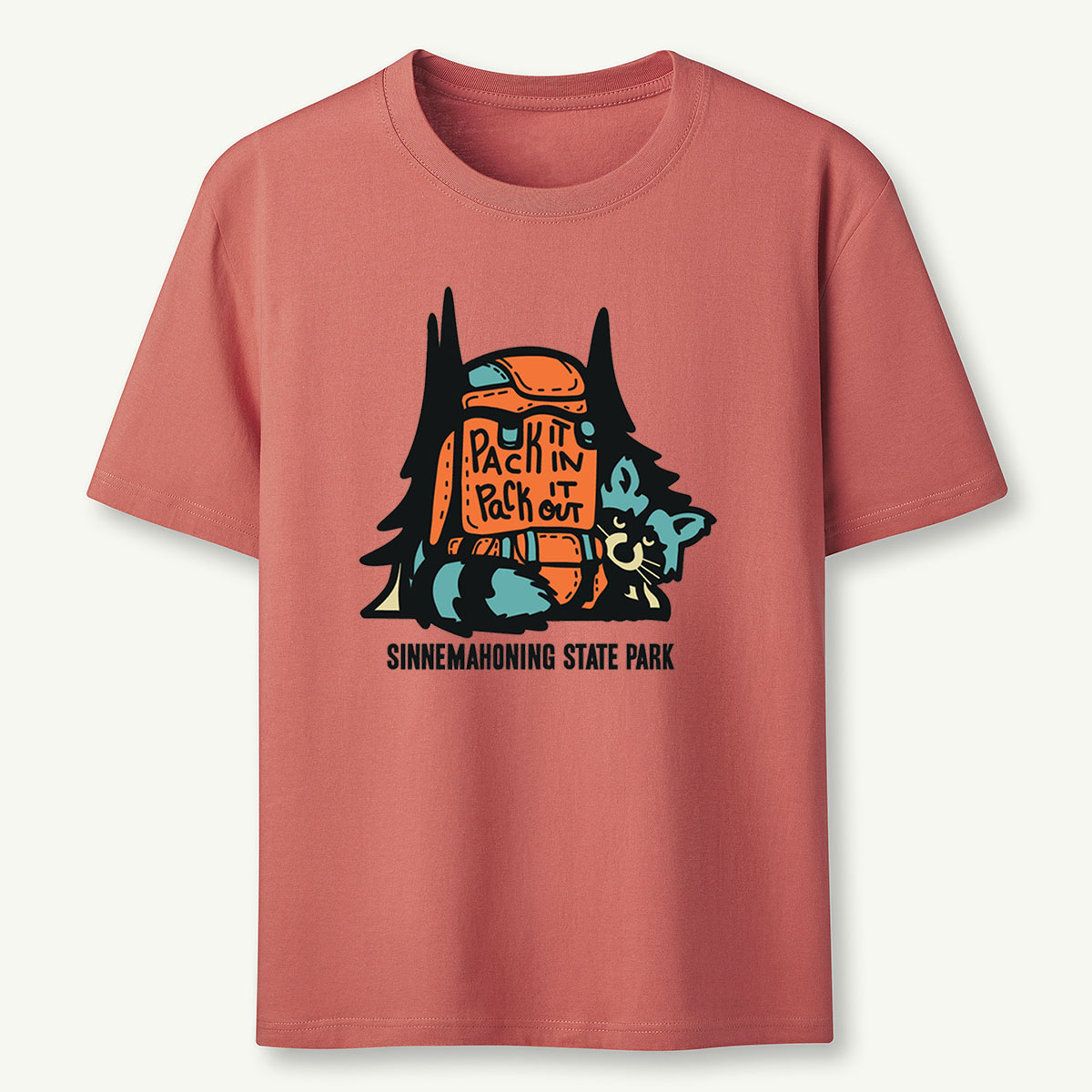 Raccoon in Pack Tee Cotton Classic T-Shirt