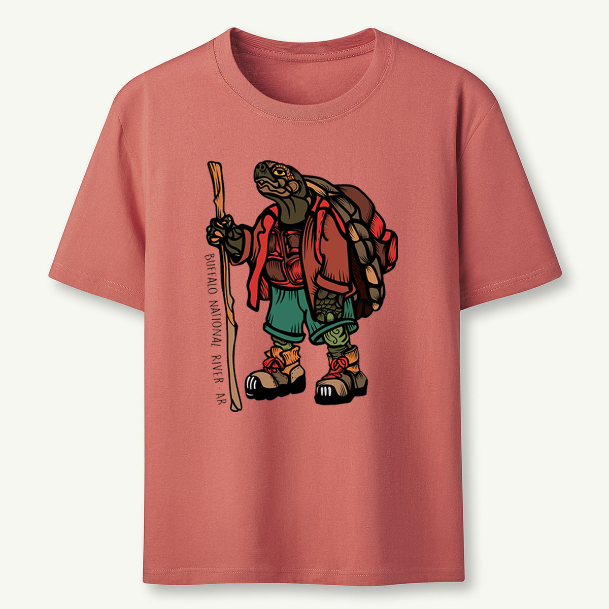 Turtle Hiker Tee Cotton Classic T-Shirt