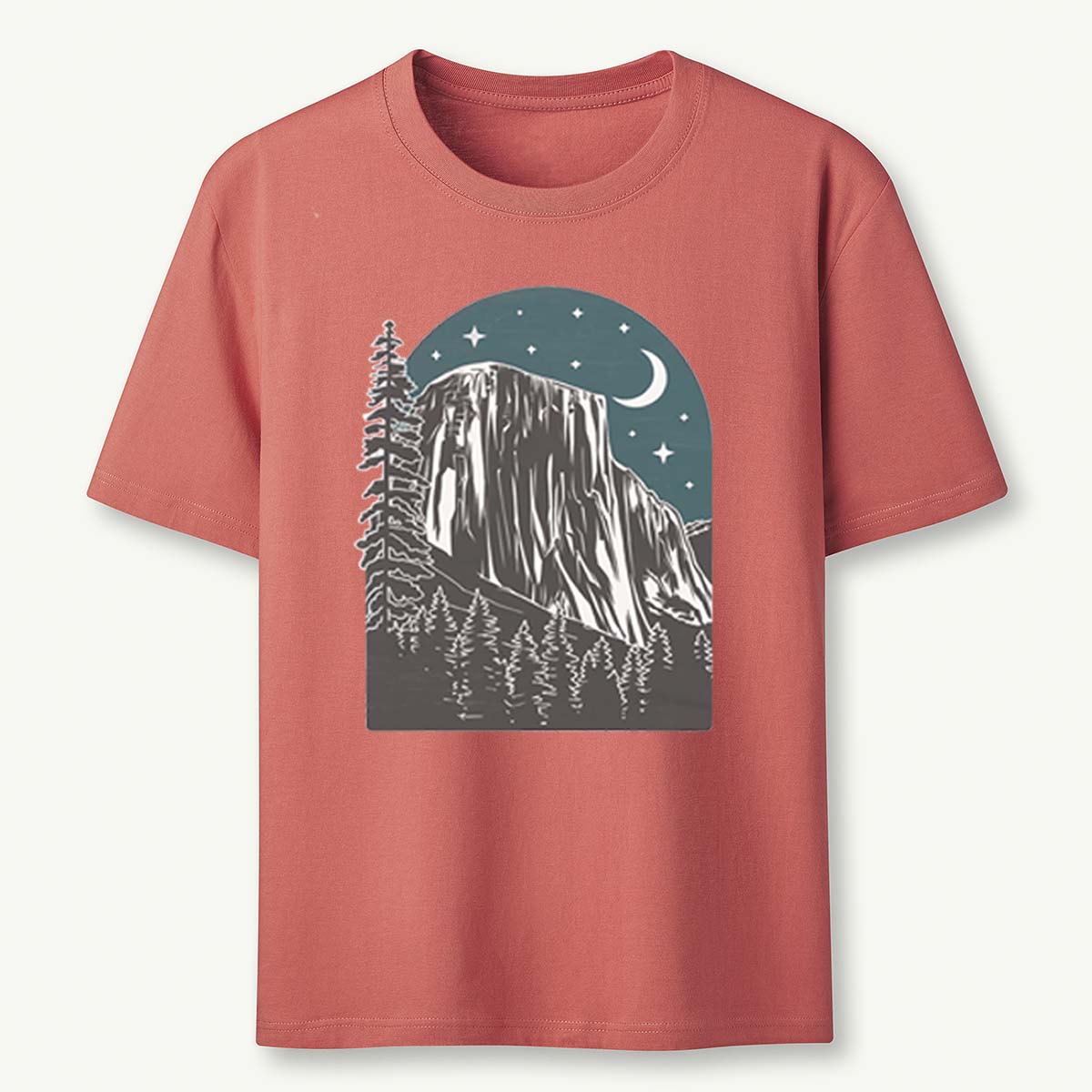 Yosemite at Night Tee Cotton Classic T-Shirt