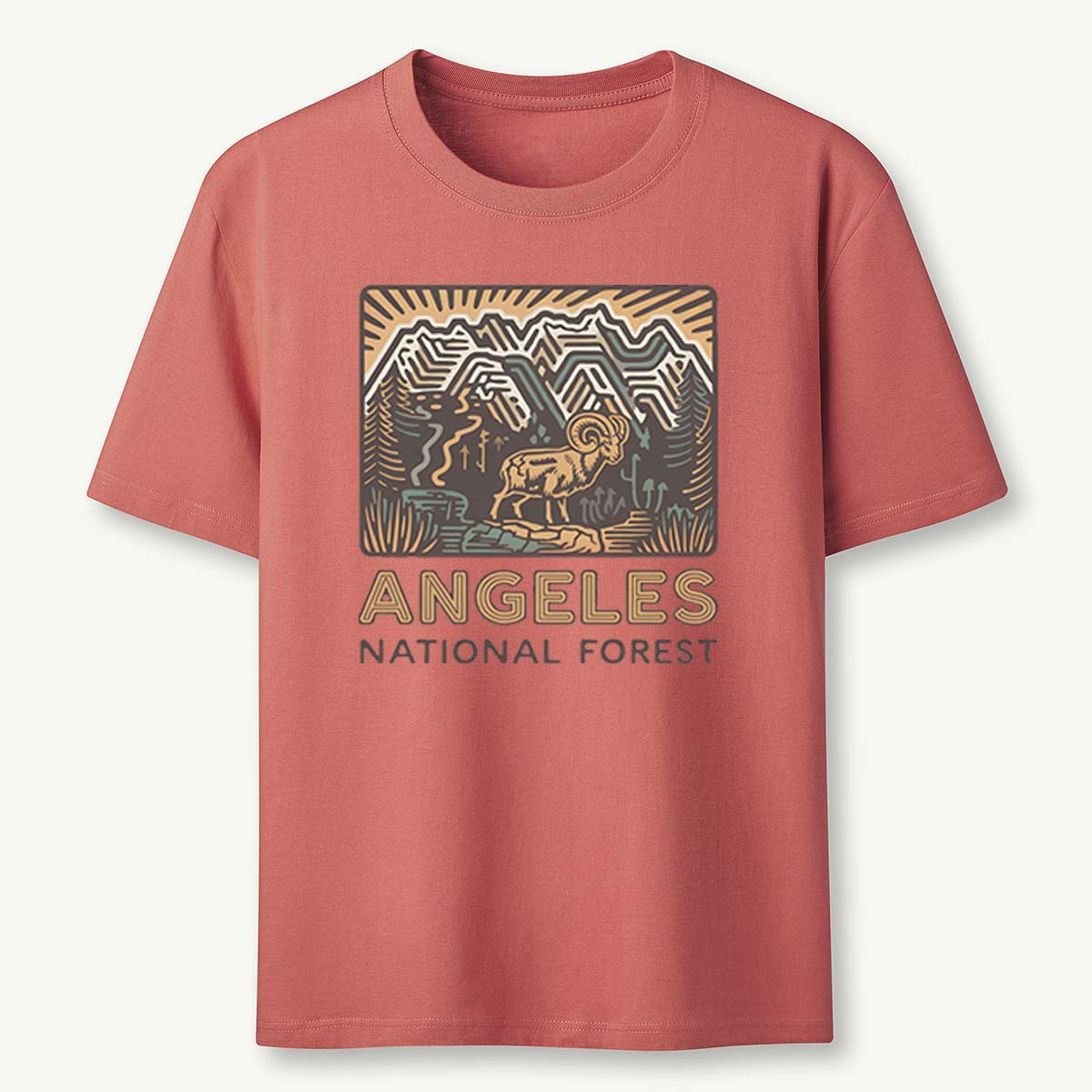 Angeles National Forest Vintage Tee Cotton Classic T-Shirt