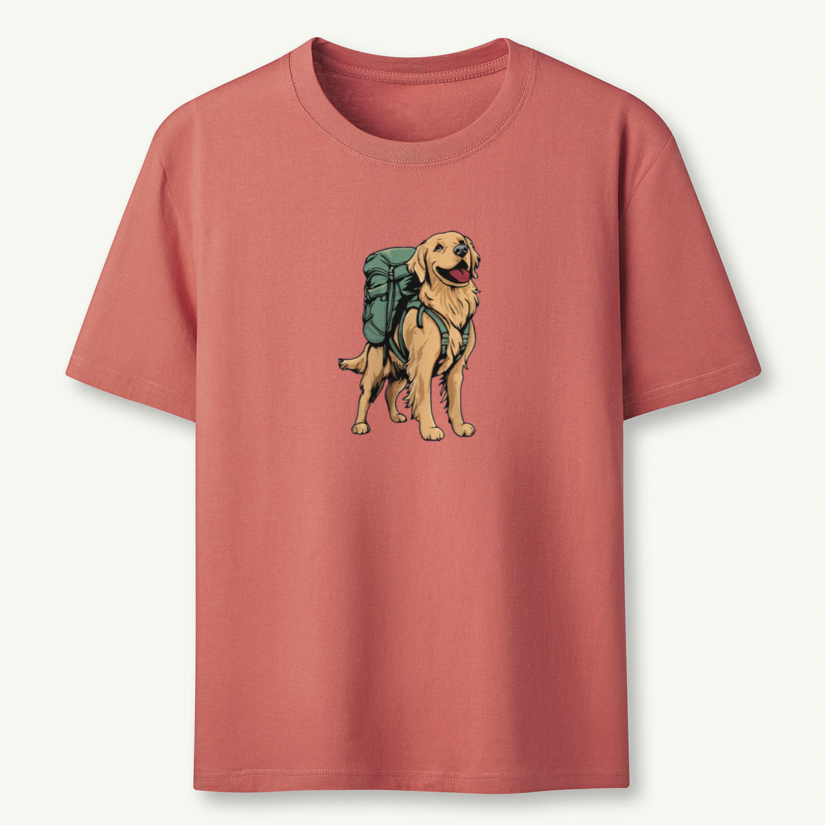 Golden Retriever Backpacker T-Shirt
