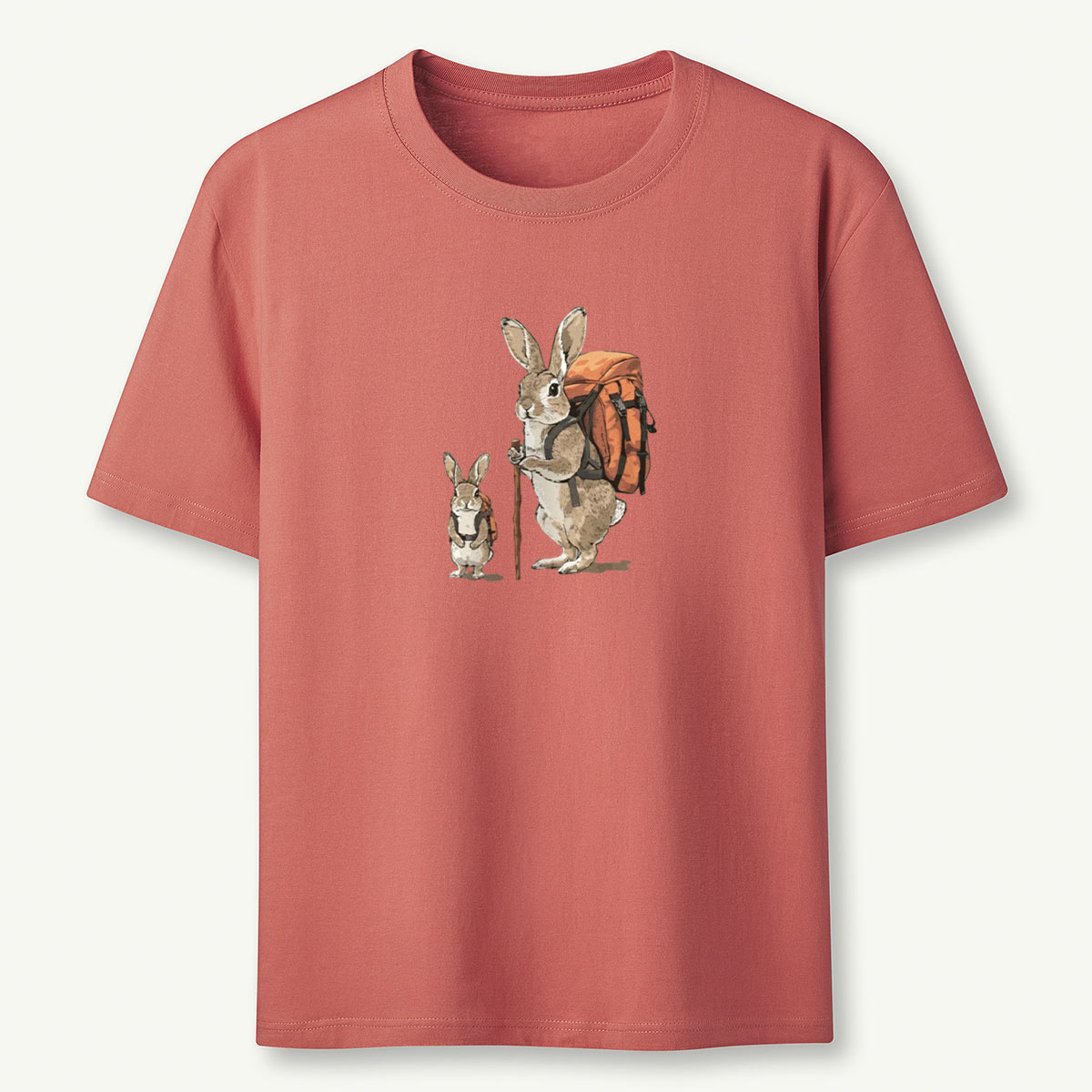 Rabbit Family Backpacker T-Shirt