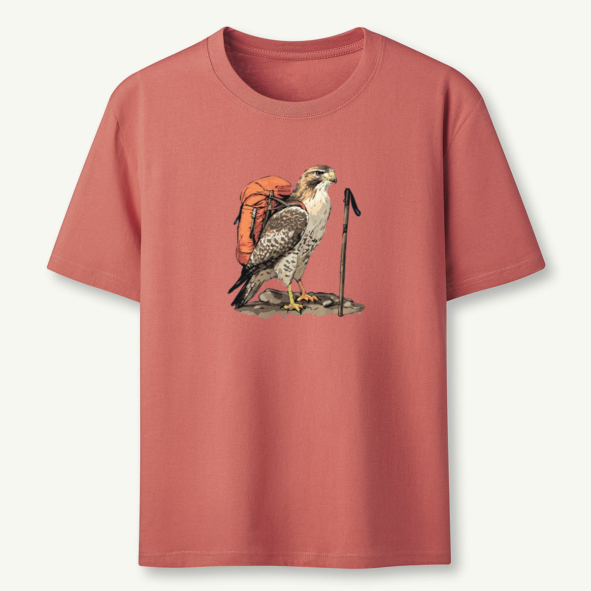 Alaskan Red-tailed Hawk Backpacker T-Shirt