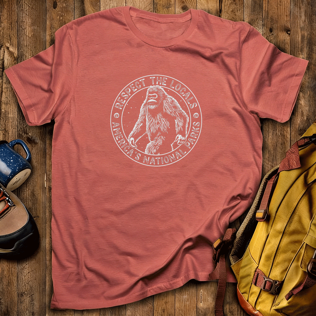 Respect The Locals Bigfoot T-Shirt