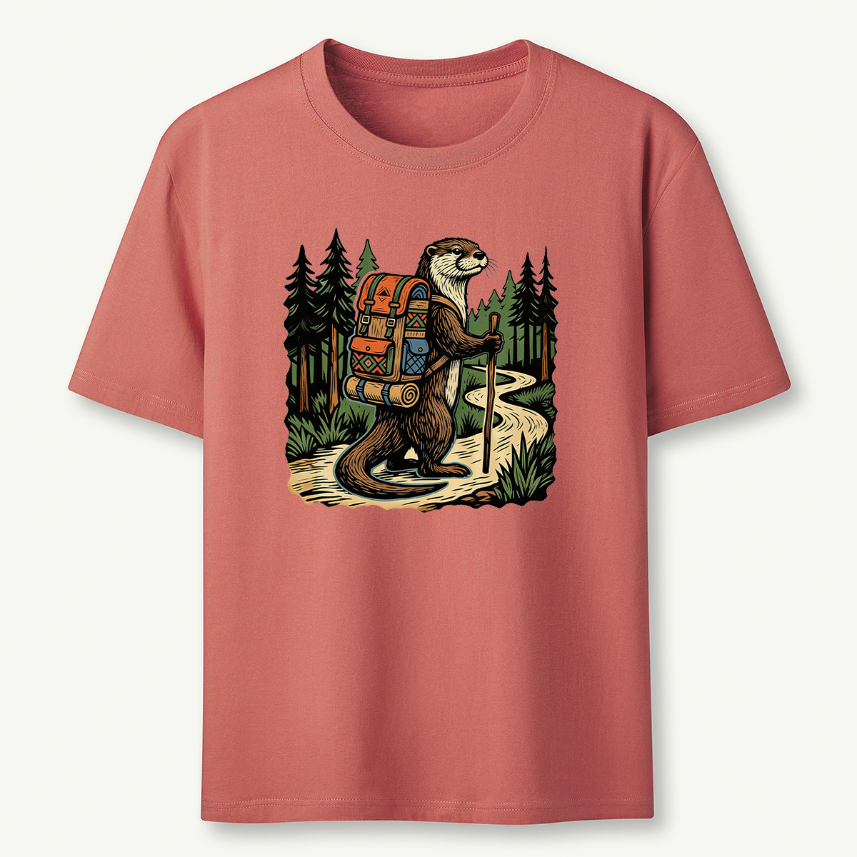 Otter Forest Backpacker T-Shirt