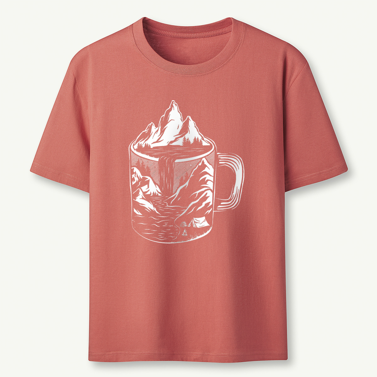 Coffee Mountain Scene T‑Shirt