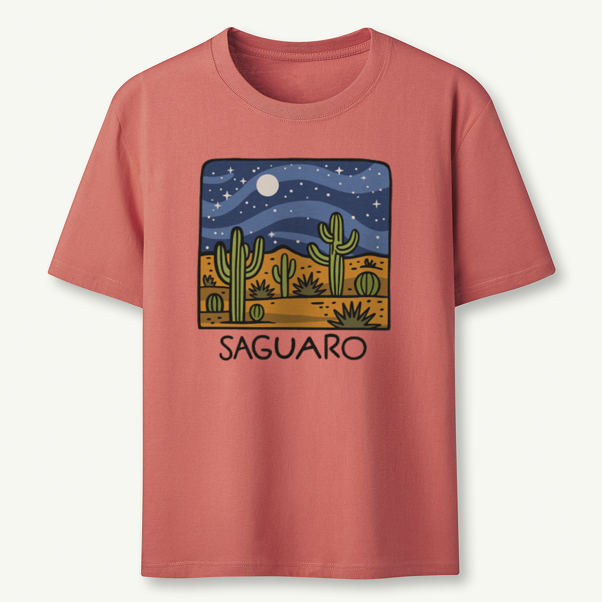 Saguaro at Night T-Shirt