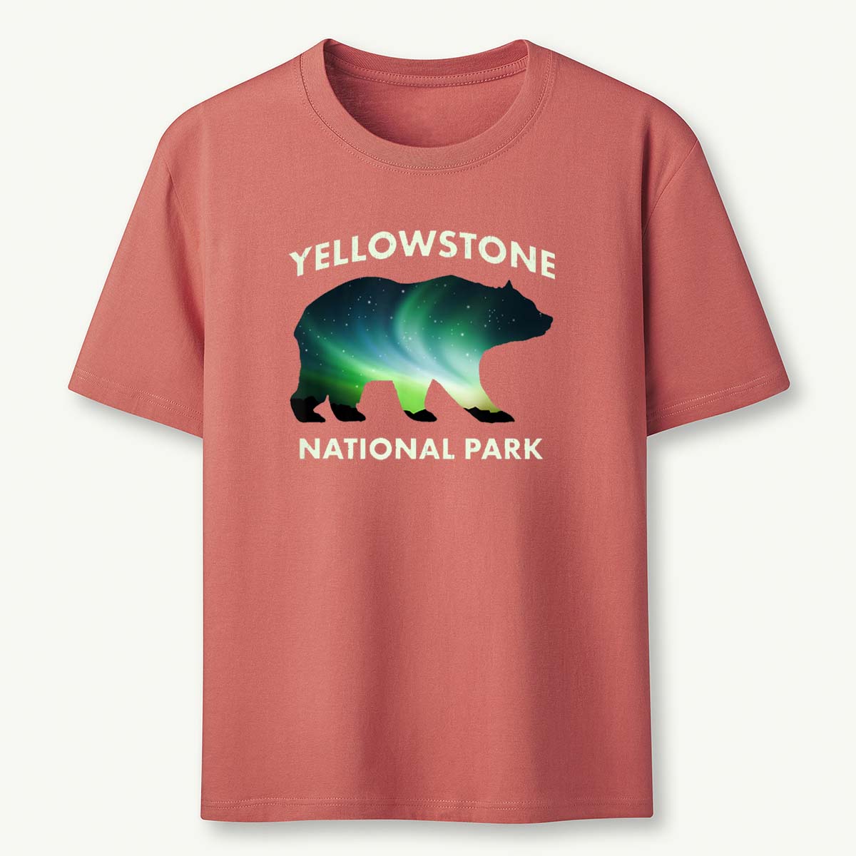 Yellowstone National Park Aurora Bear T-Shirt