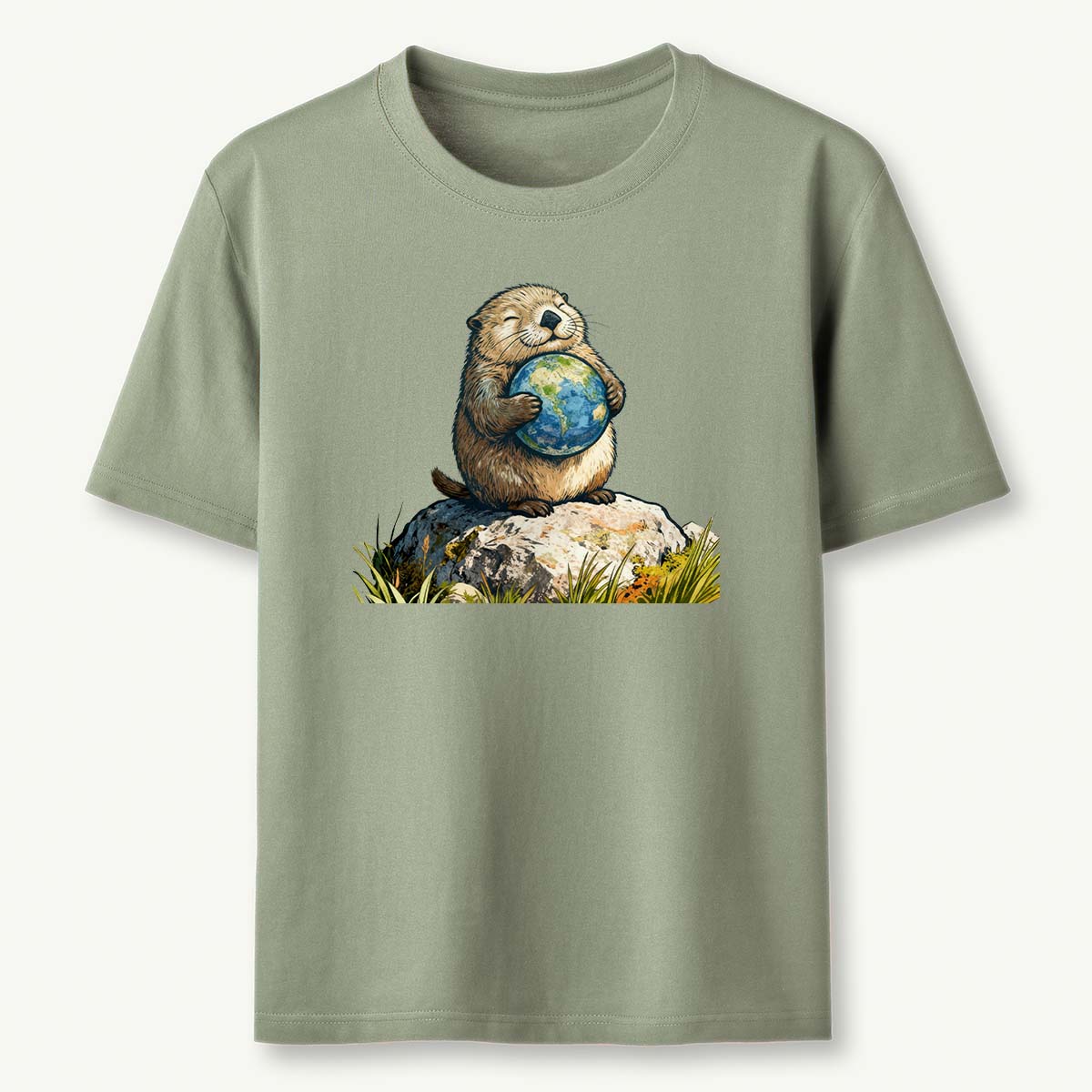 The Earth Hugging Otter T-Shirt