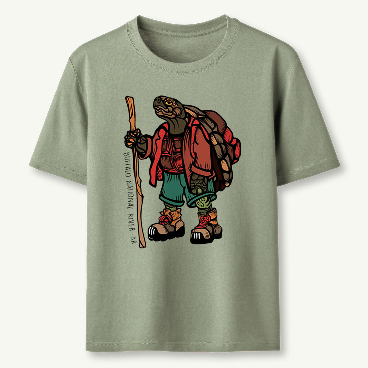 Turtle Hiker Tee Cotton Classic T-Shirt