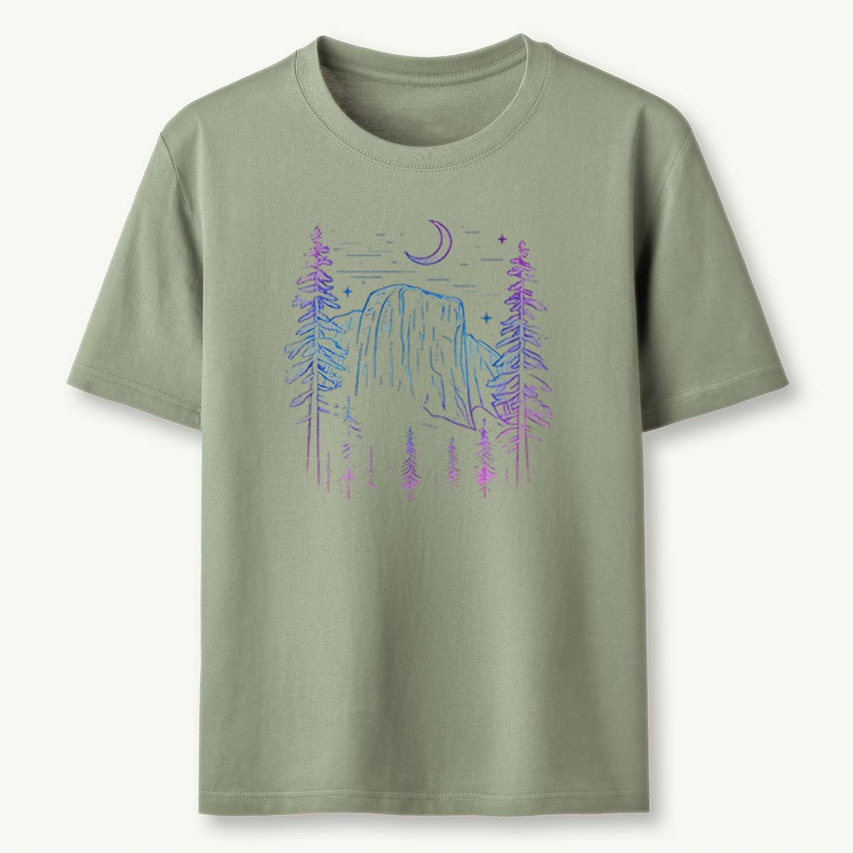 Yosemite El Capitan at Night Tee Cotton Classic T-Shirt