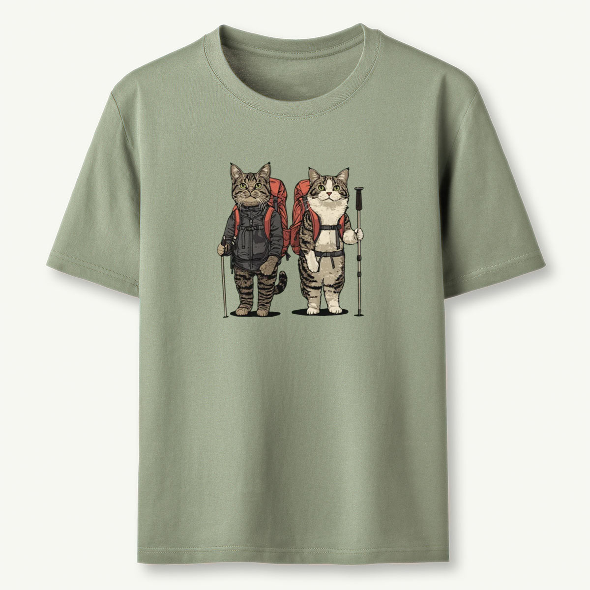 Cat Buddies Backpacker T-Shirt