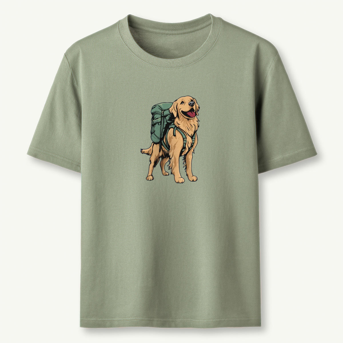Golden Retriever Backpacker T-Shirt
