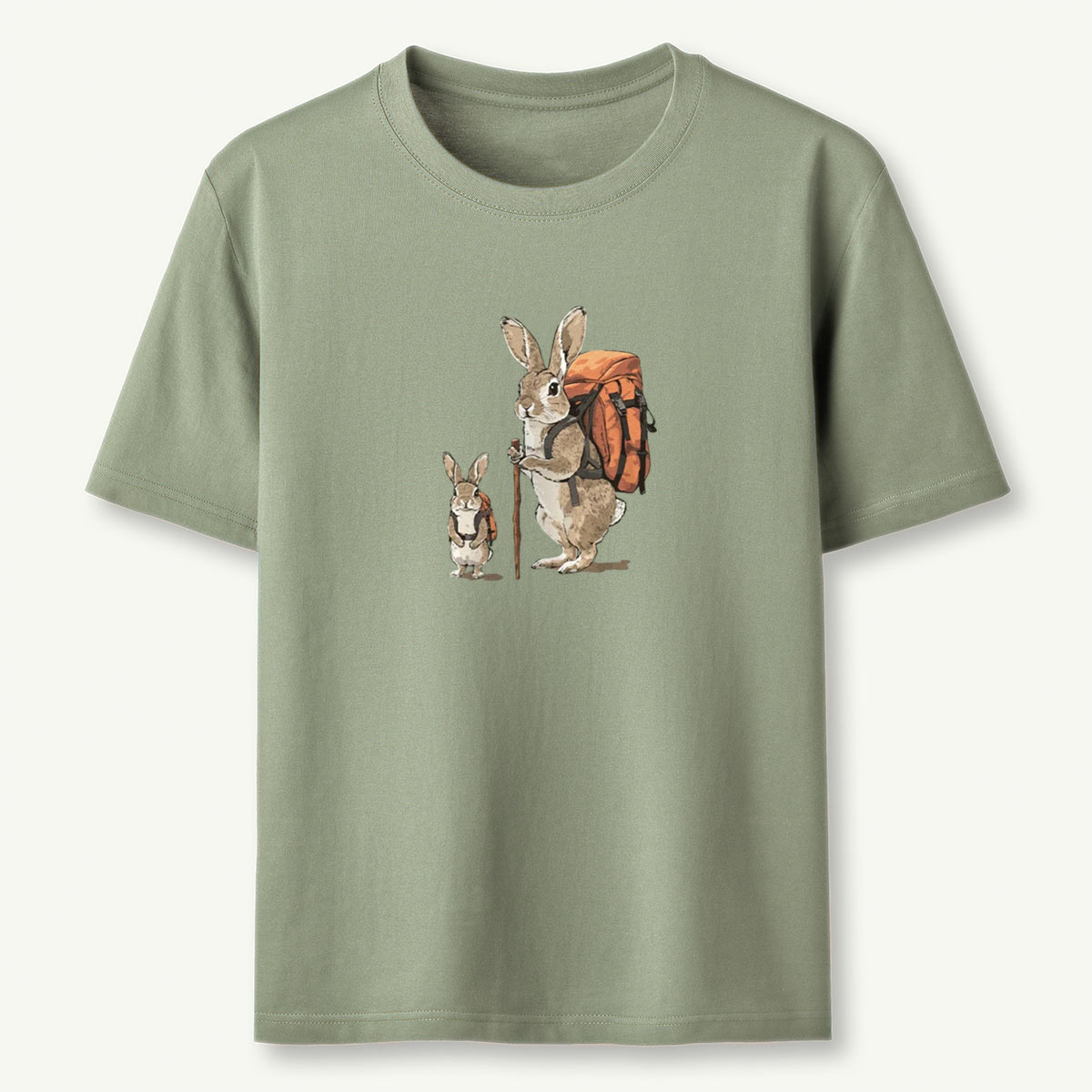 Rabbit Family Backpacker T-Shirt