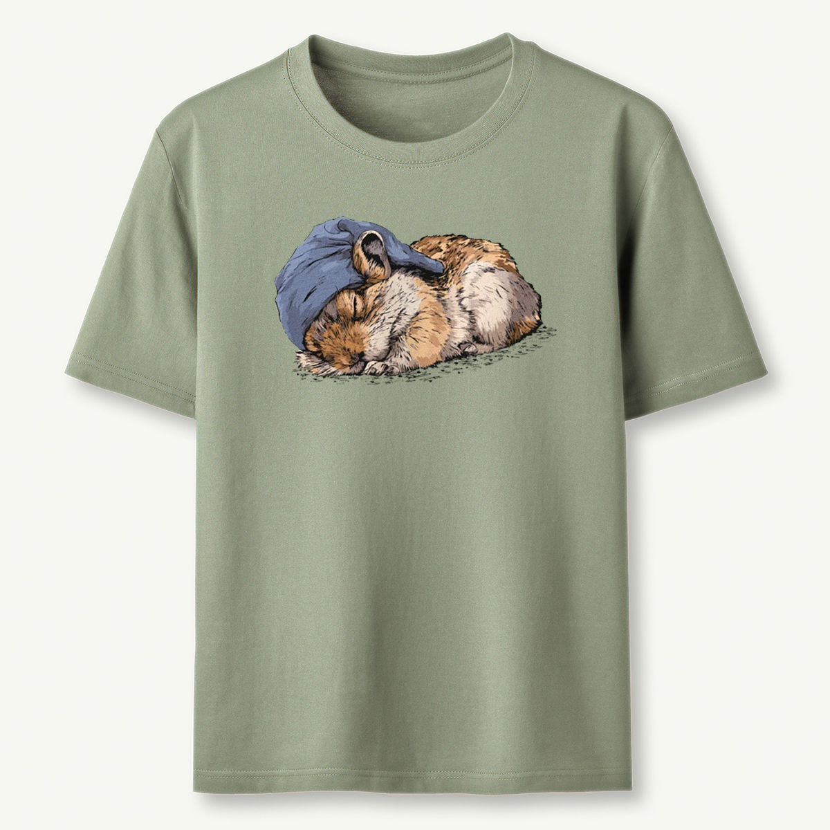 Pikas Sleeper With Night Cap T-Shirt