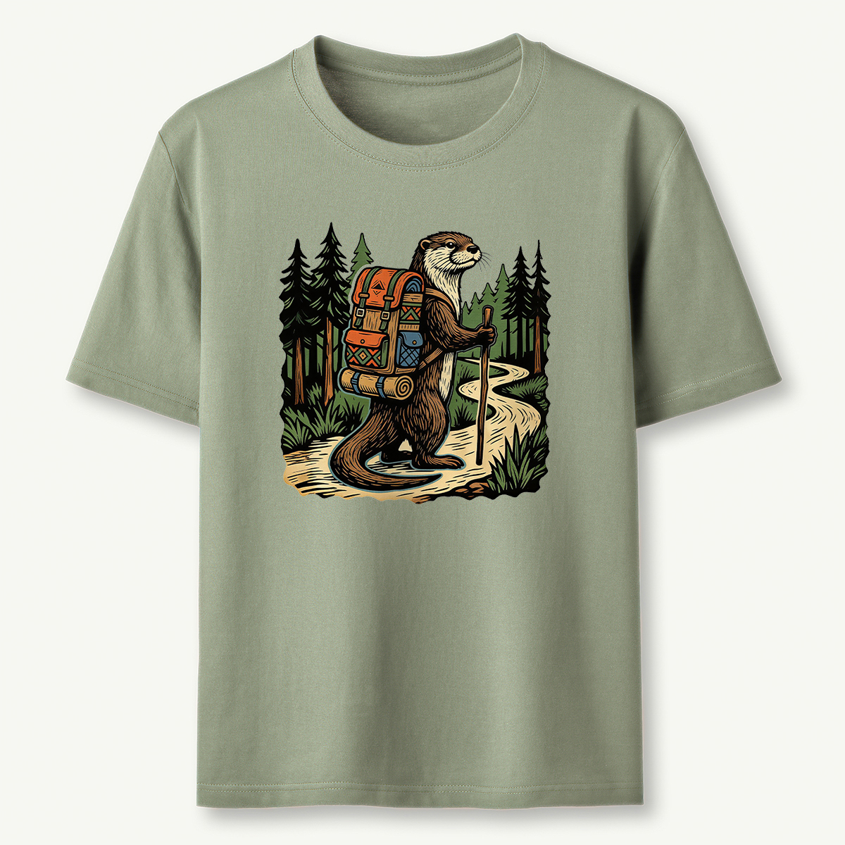 Otter Forest Backpacker T-Shirt
