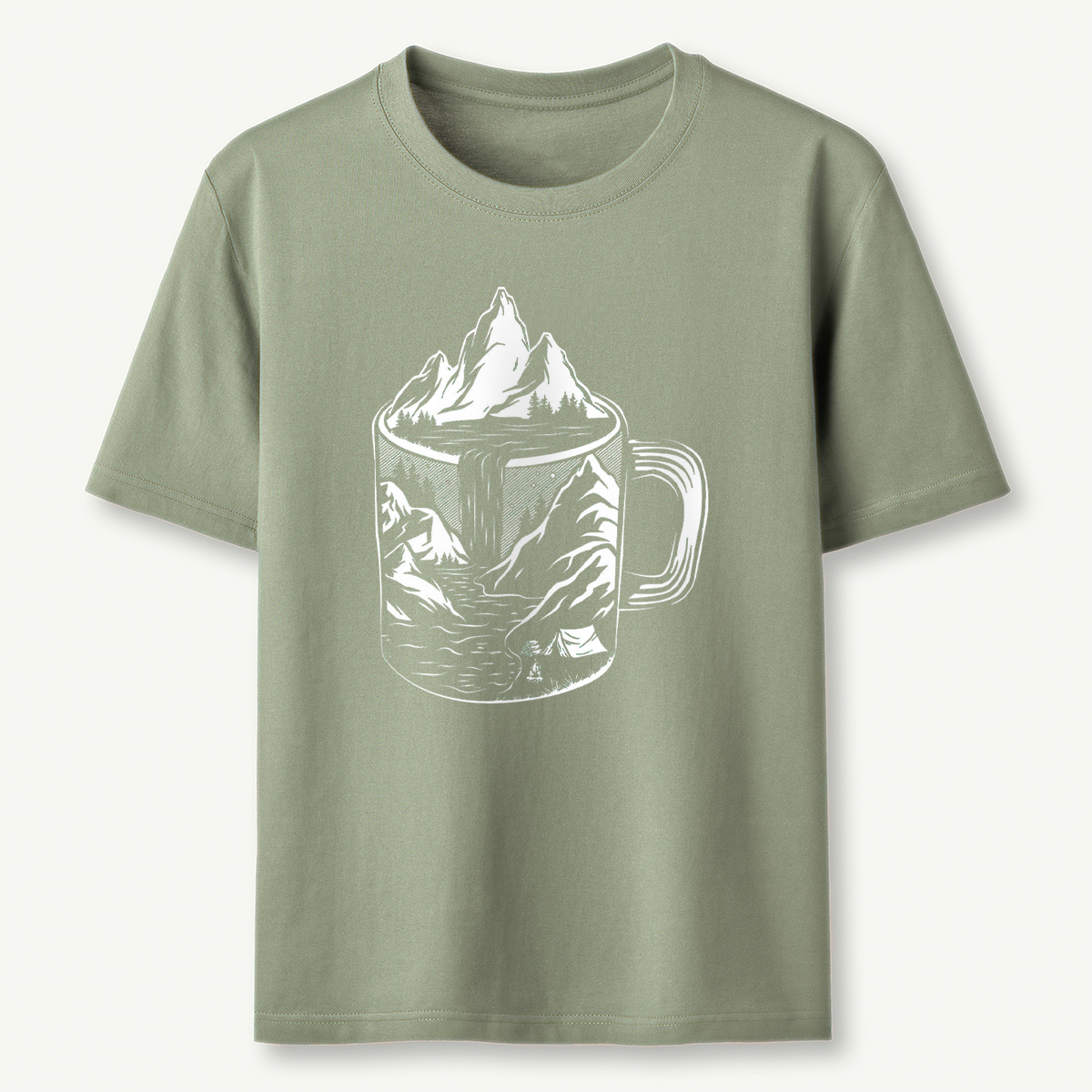 Coffee Mountain Scene T‑Shirt