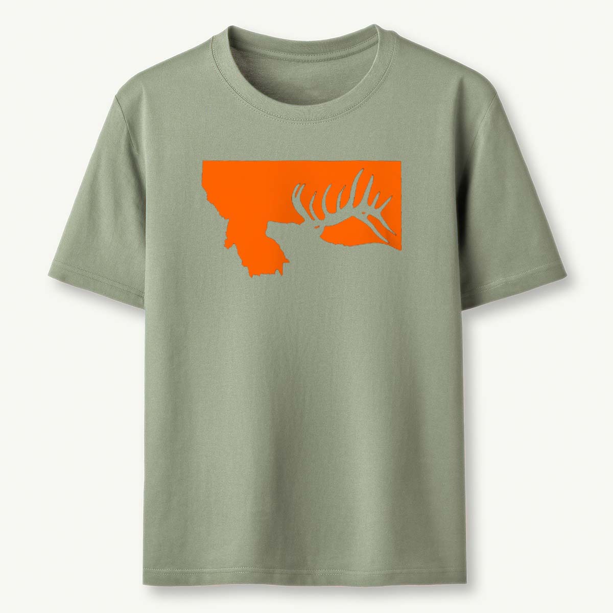 Yellowstone Montana Elk Silhouette T‑Shirt