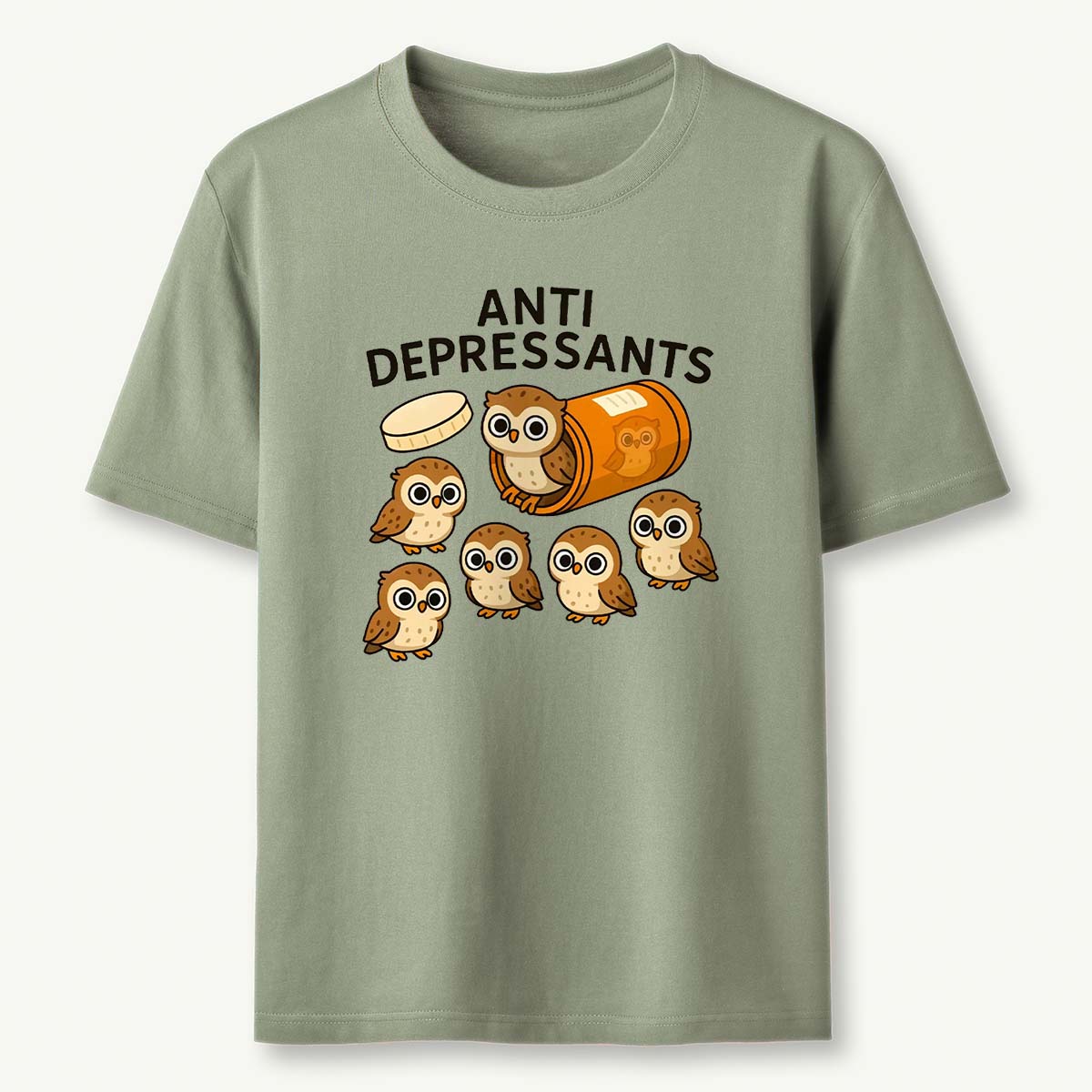 Anti Depressants Owl T-Shirt