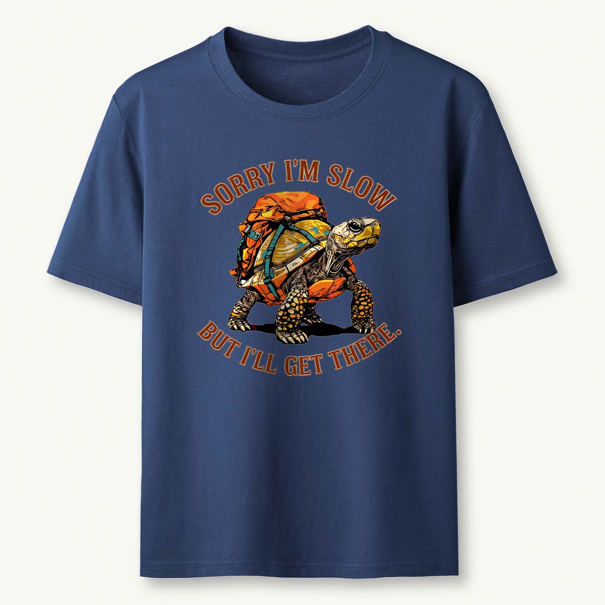 Sorry I'm Slow But I'll Get There Turtle Backpacker T-Shirt