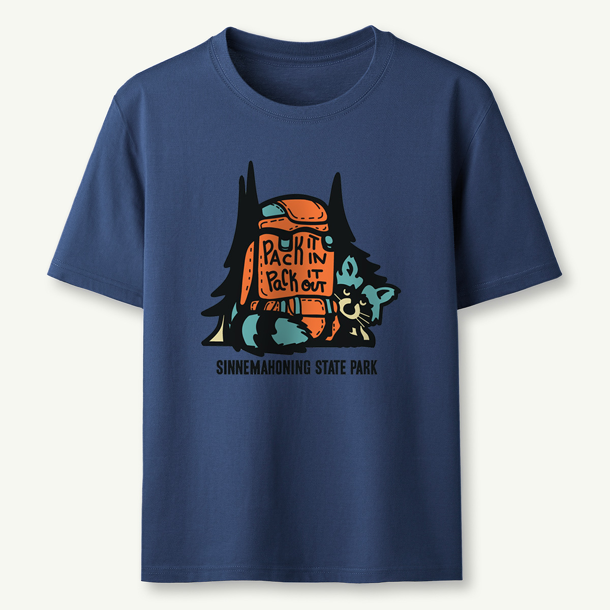 Raccoon in Pack Tee Cotton Classic T-Shirt