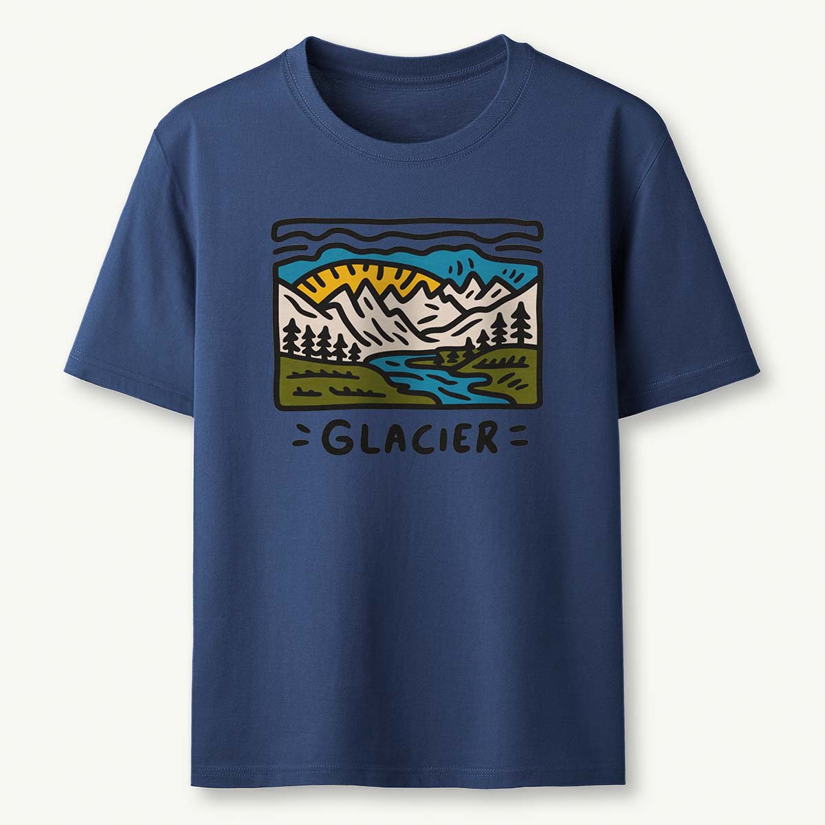 Glacier National Park Tee Cotton Classic T-Shirt