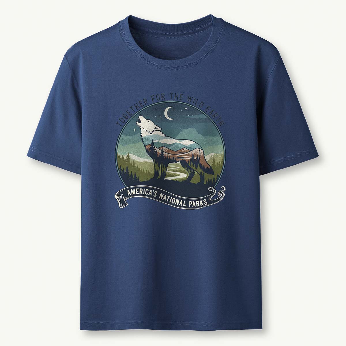 Together for the Wild Earth Americas National Parks Wolf T-Shirt
