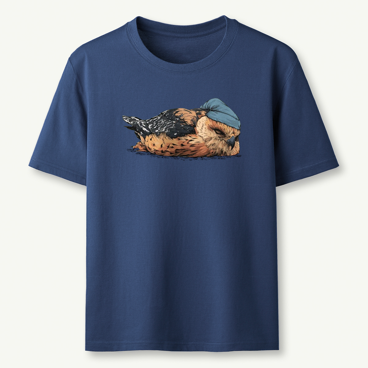 Red Shouldered Hawk Sleeper With Night Cap T-Shirt