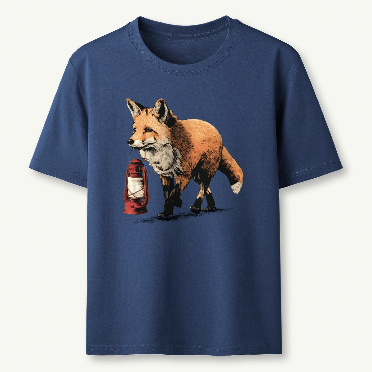Red Fox Lantern Carrier T-Shirt