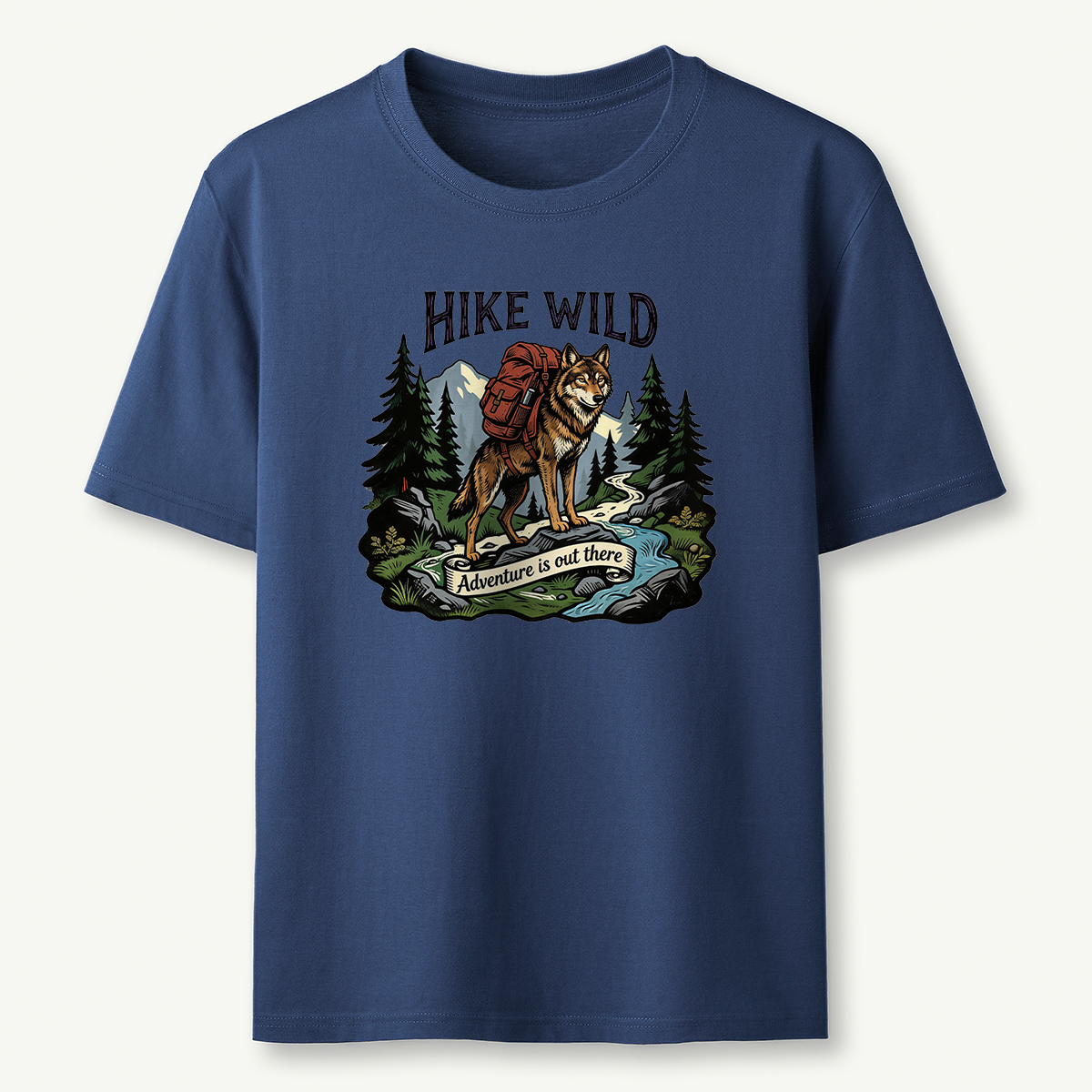 Hike Wild Wolf Backpacker T-Shirt