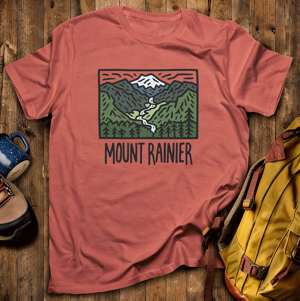 Mount Rainier National Park Tee Cotton Classic T-Shirt