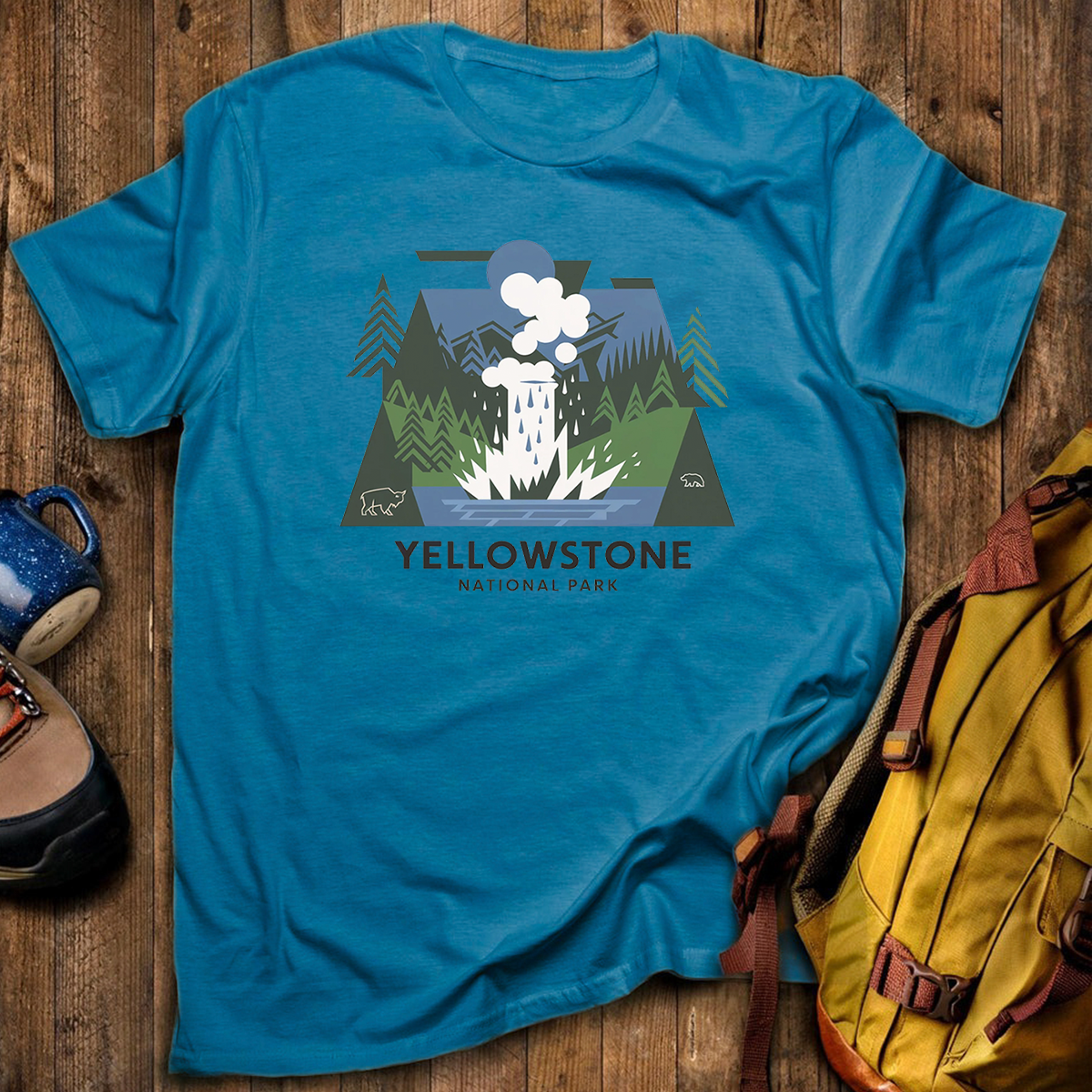 Yellowstone National Park Tee Cotton Classic T-Shirt