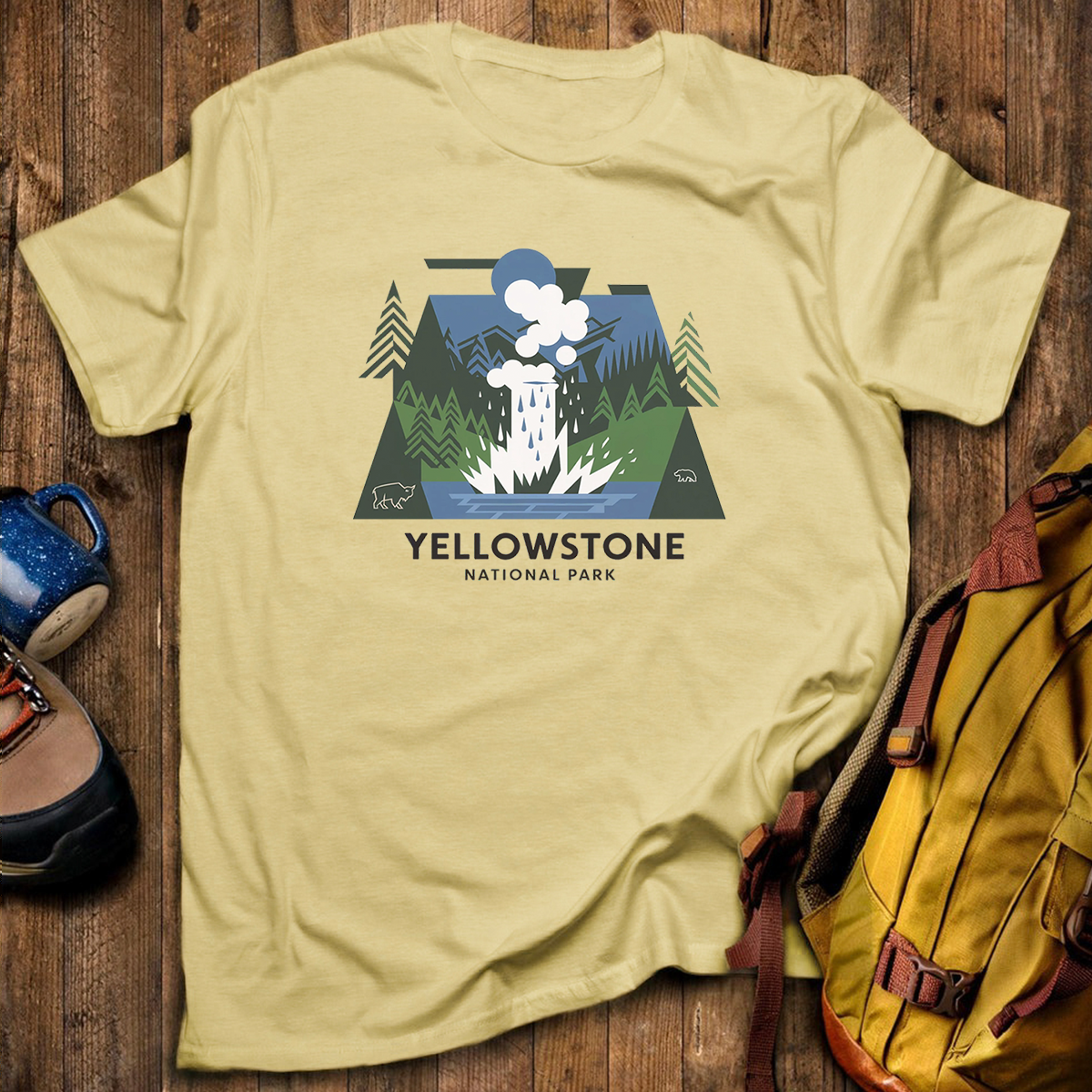 Yellowstone National Park Tee Cotton Classic T-Shirt