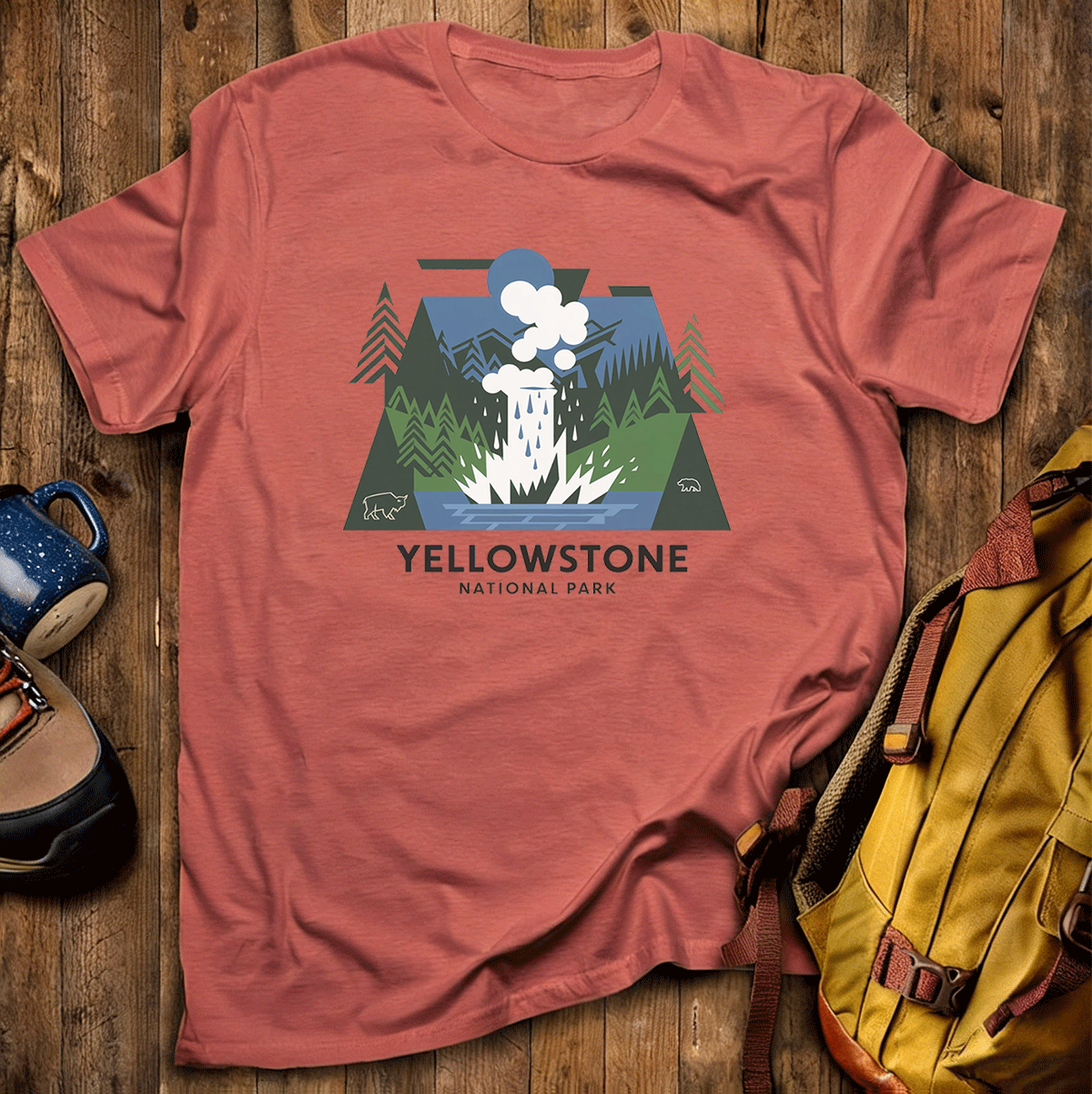 Yellowstone National Park Tee Cotton Classic T-Shirt