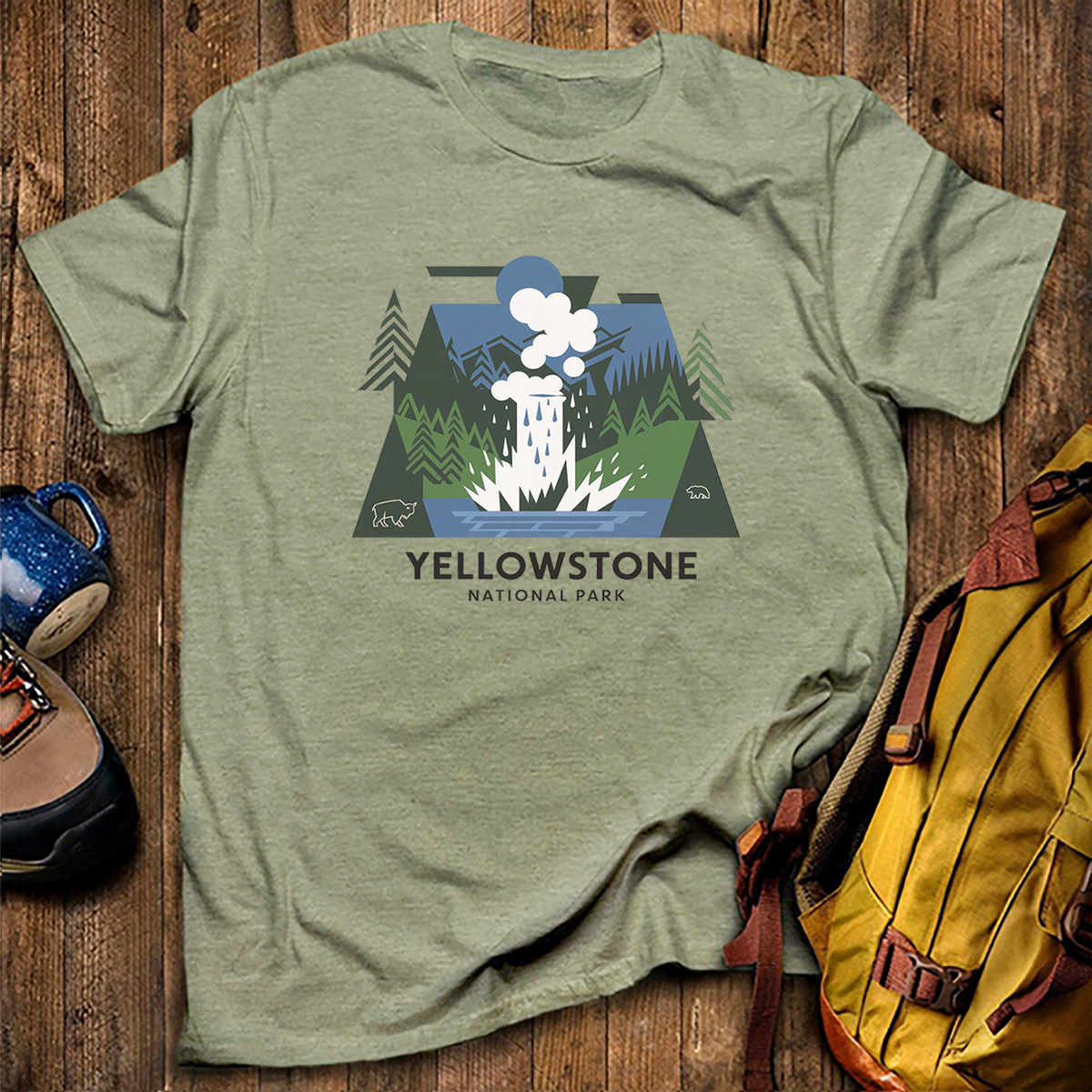 Yellowstone National Park Tee Cotton Classic T-Shirt