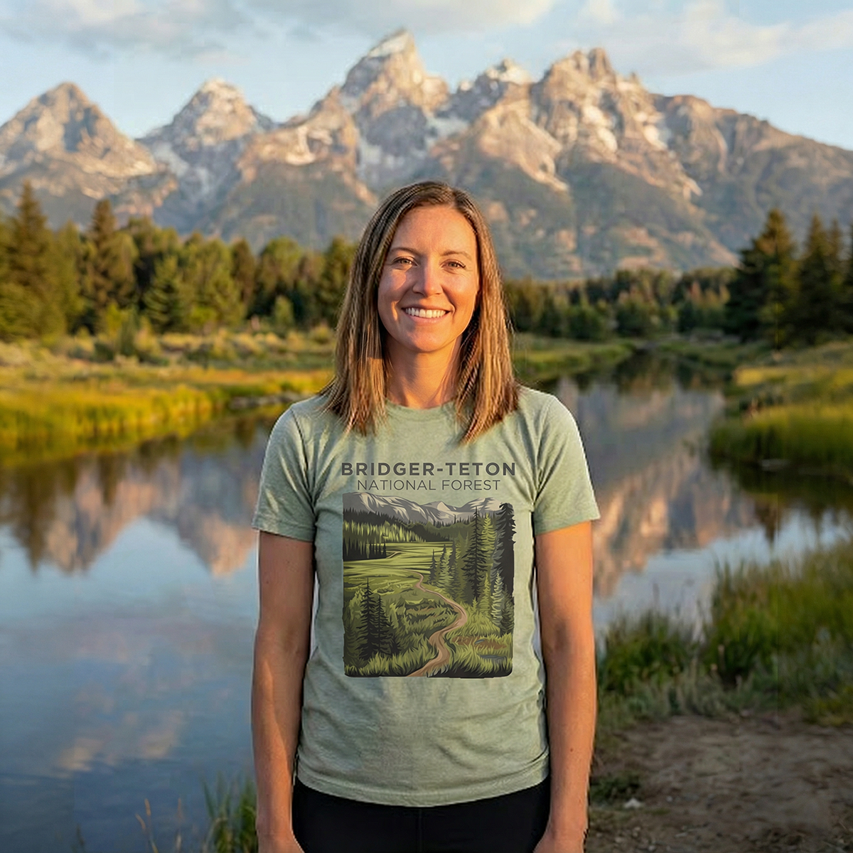 Bridger-Teton National Forest Tee Cotton Classic T-Shirt