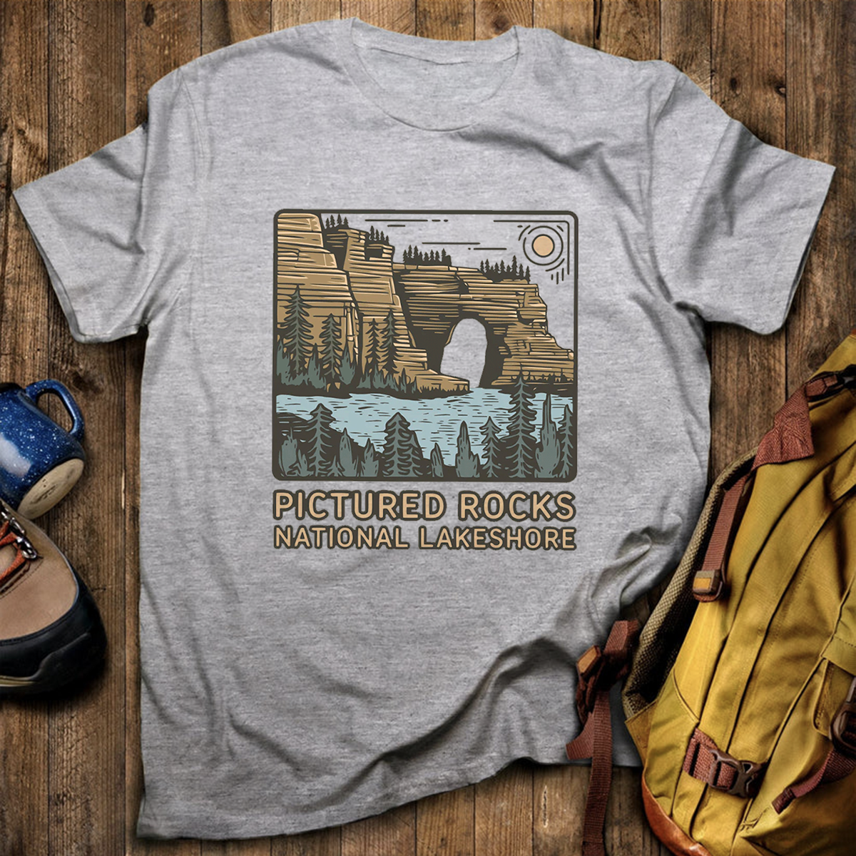 Pictured Rocks National Lakeshore Tee Cotton Classic T-Shirt
