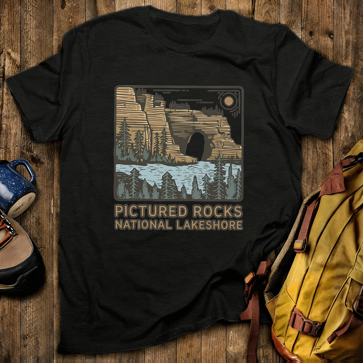 Pictured Rocks National Lakeshore Tee Cotton Classic T-Shirt