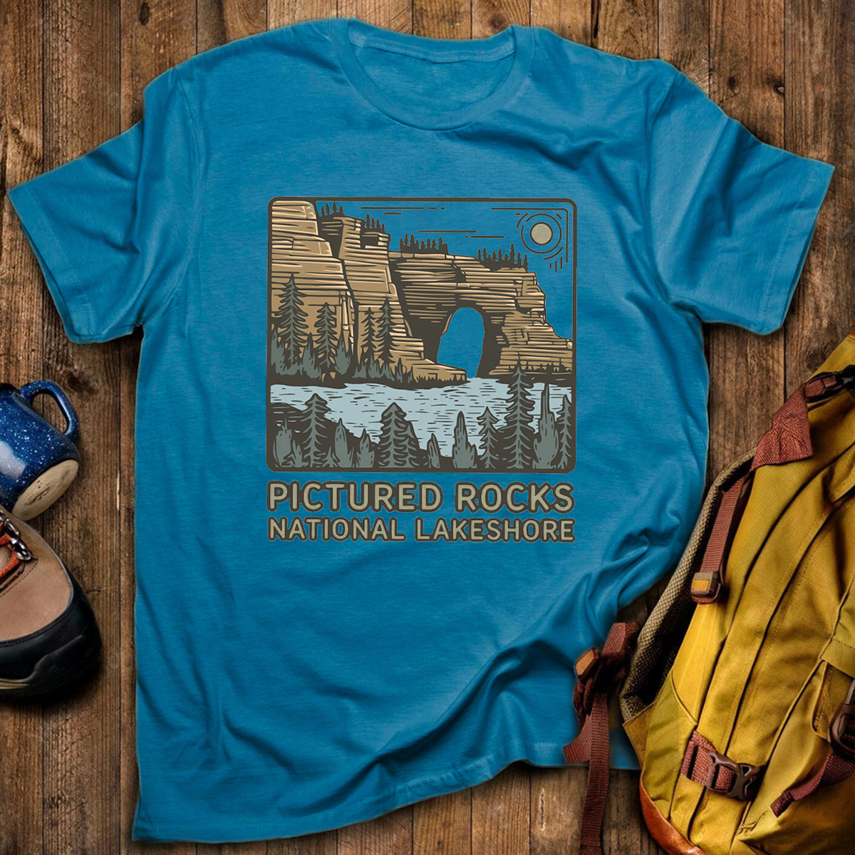 Pictured Rocks National Lakeshore Tee Cotton Classic T-Shirt