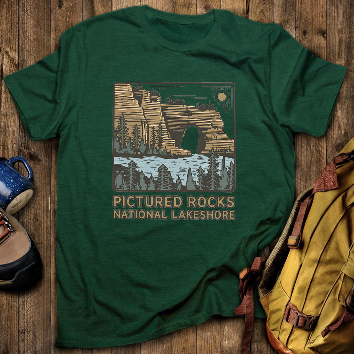 Pictured Rocks National Lakeshore Tee Cotton Classic T-Shirt