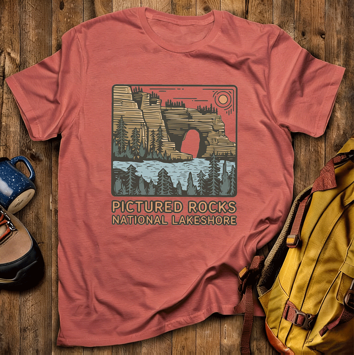 Pictured Rocks National Lakeshore Tee Cotton Classic T-Shirt