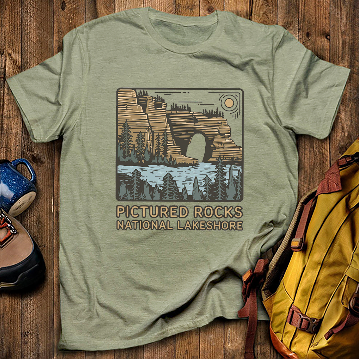 Pictured Rocks National Lakeshore Tee Cotton Classic T-Shirt