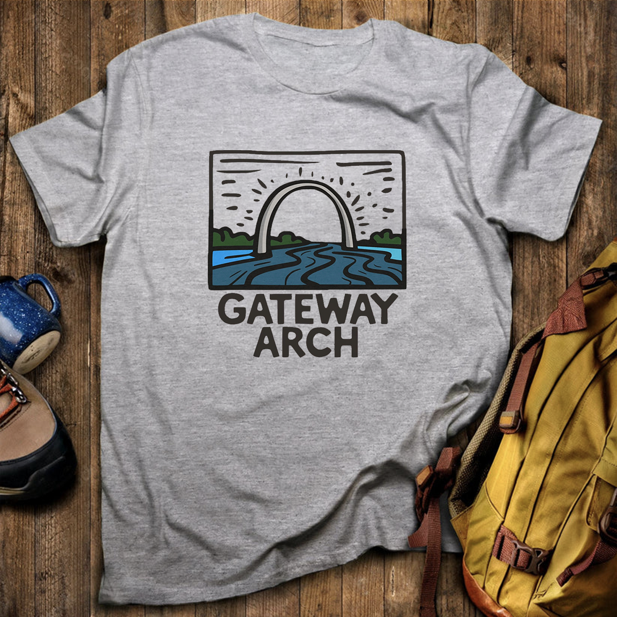 Gateway Arch National Park Tee Cotton Classic T-Shirt