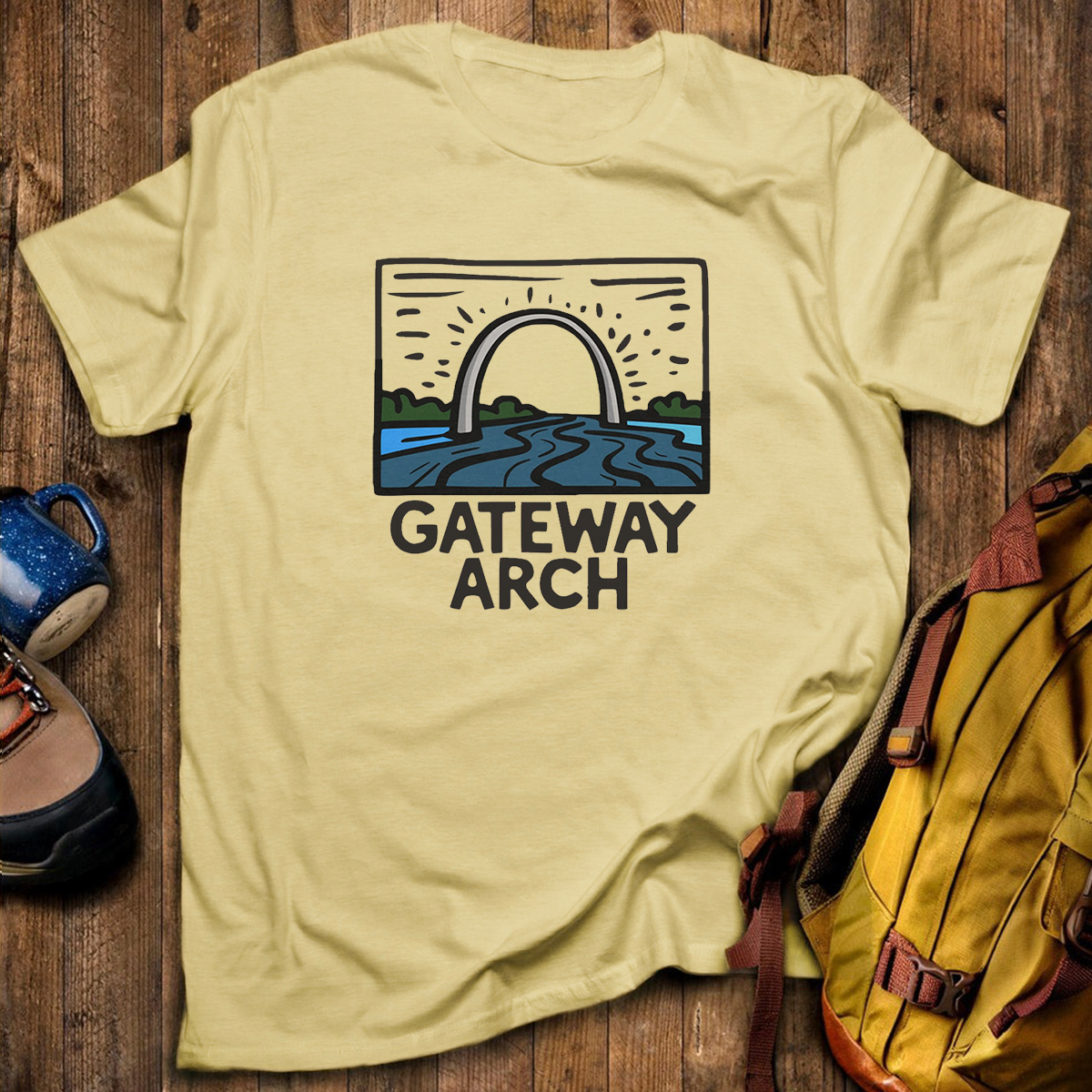 Gateway Arch National Park Tee Cotton Classic T-Shirt