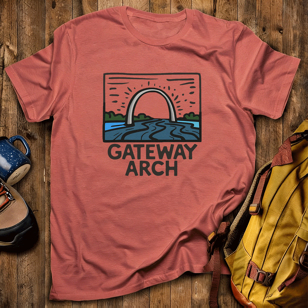 Gateway Arch National Park Tee Cotton Classic T-Shirt