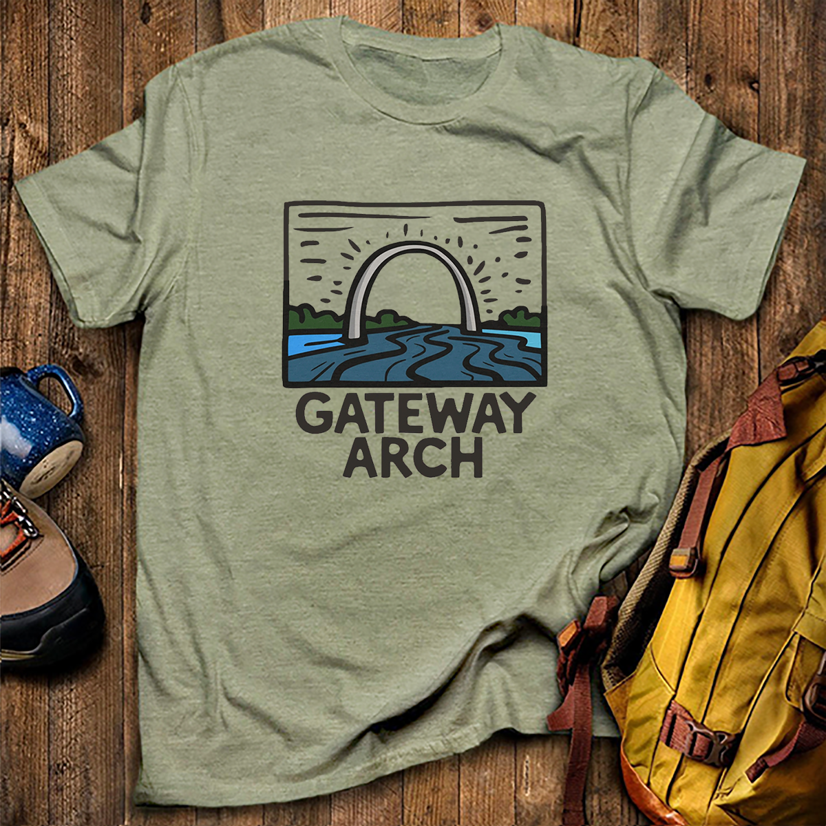 Gateway Arch National Park Tee Cotton Classic T-Shirt