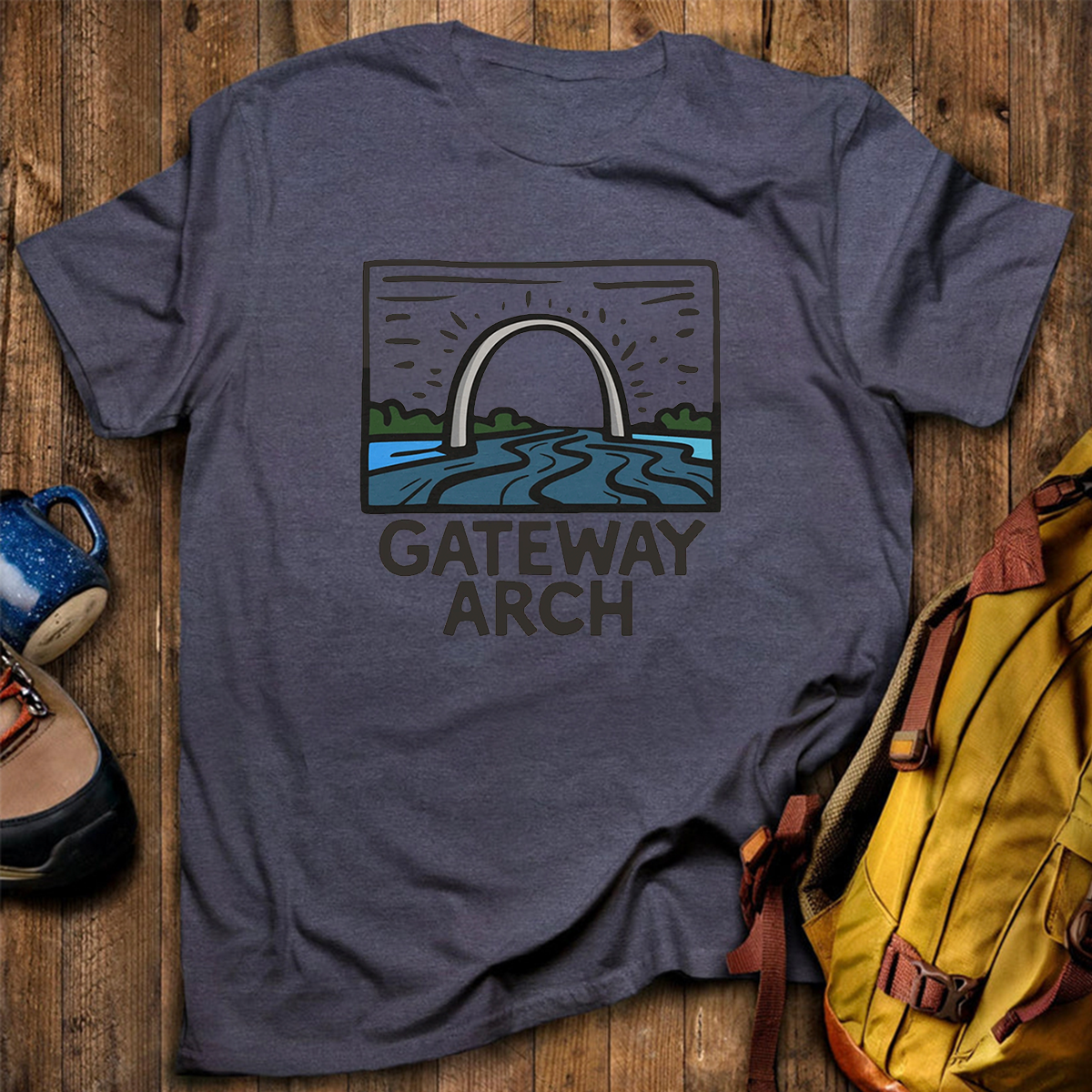 Gateway Arch National Park Tee Cotton Classic T-Shirt