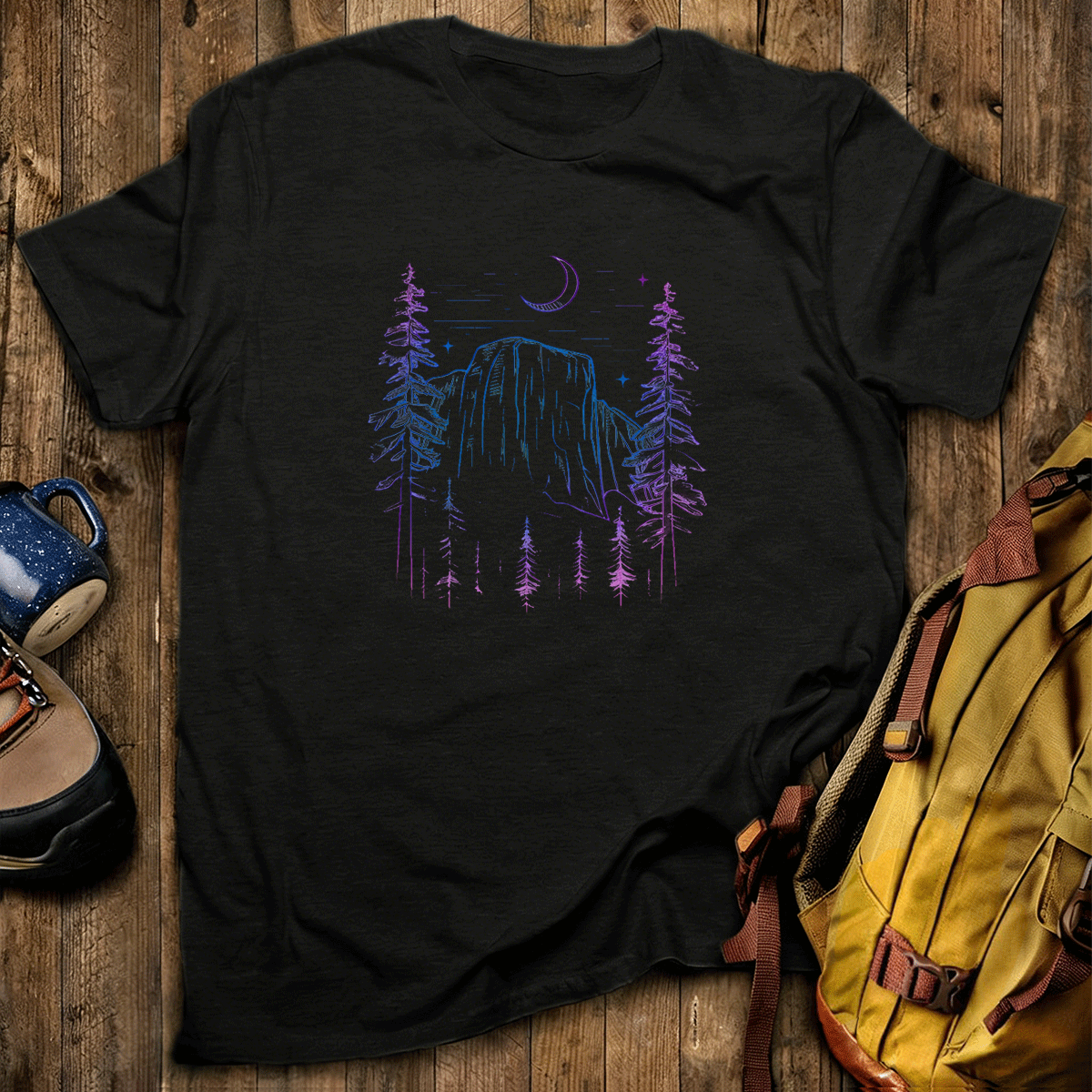 Yosemite El Capitan at Night Tee Cotton Classic T-Shirt