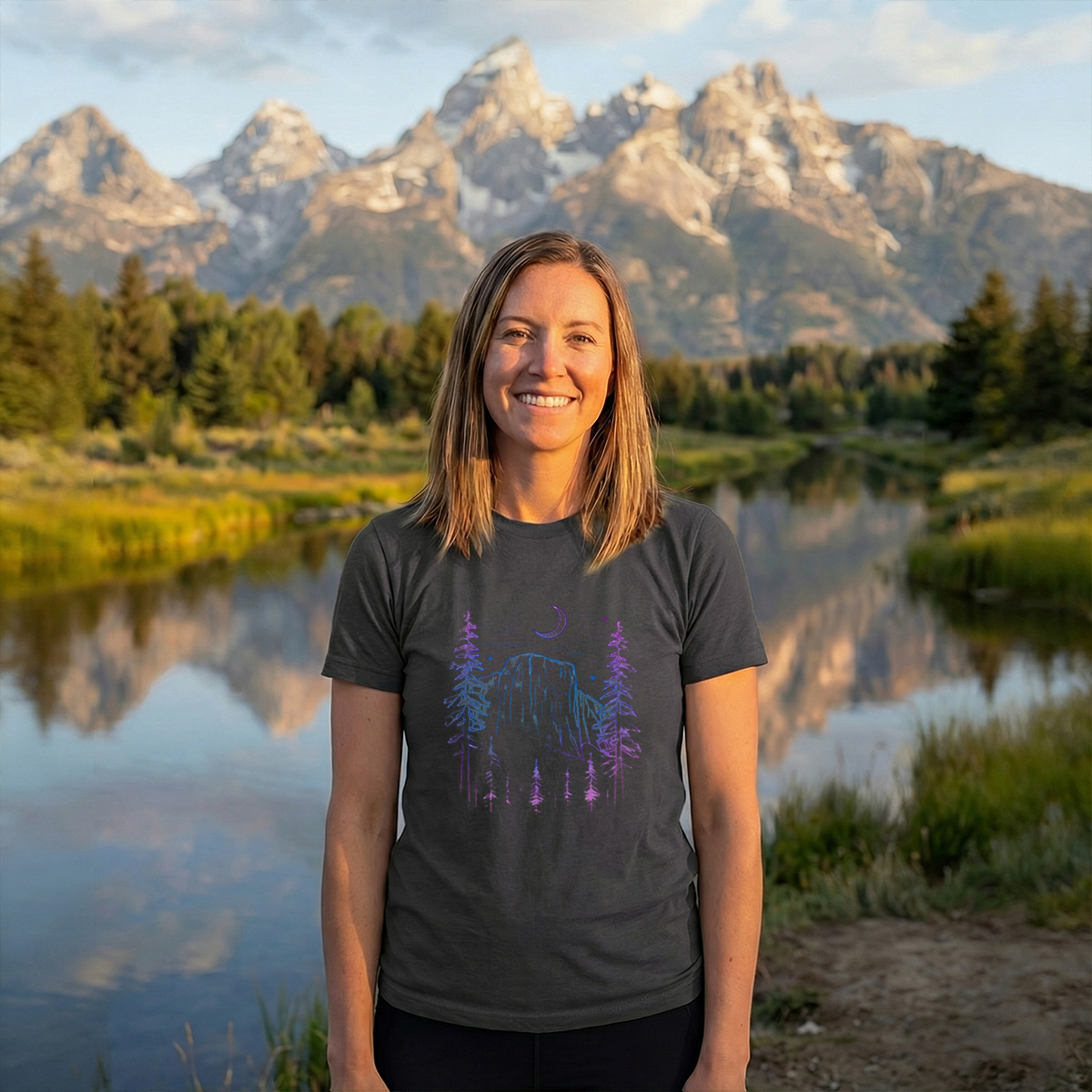 Yosemite El Capitan at Night Tee Cotton Classic T-Shirt