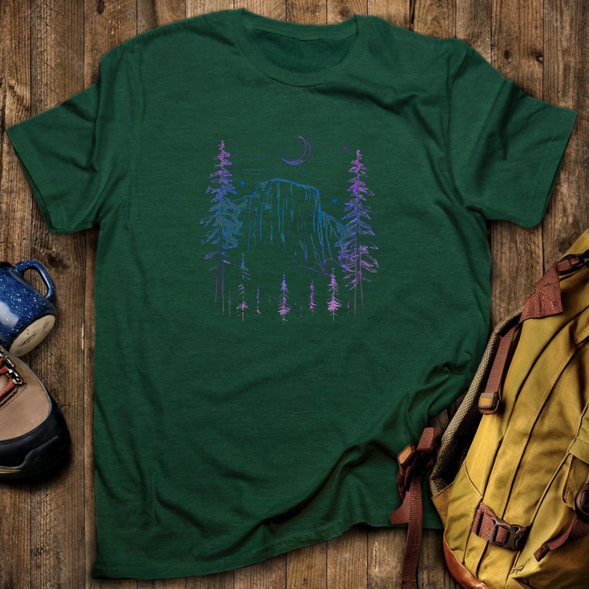 Yosemite El Capitan at Night Tee Cotton Classic T-Shirt